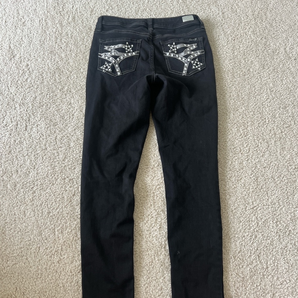 Embellished Black Women Jeans